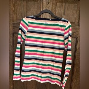 Boden Multicolor Striped Cotton Top